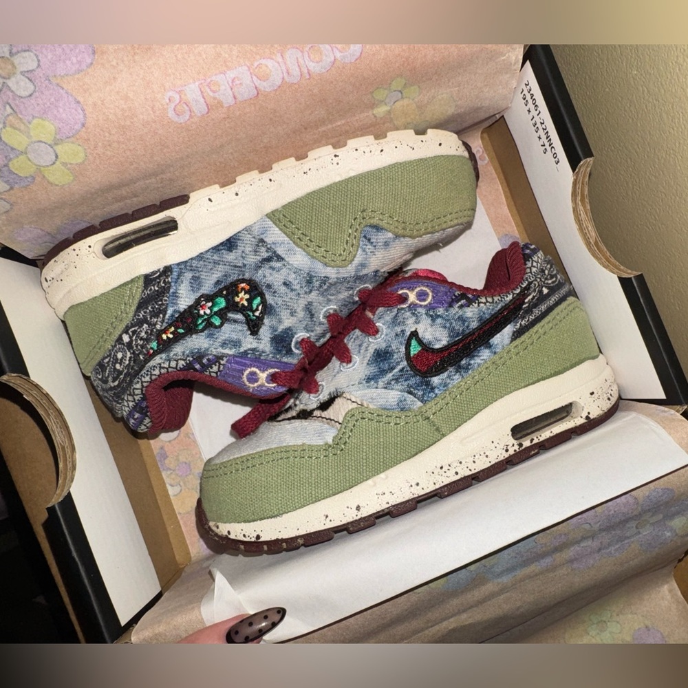 Toddler 8c Concepts X Nike Air Max 1 SP TD Mellow Sneakers Little Kids Shoes 8